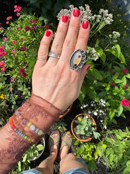 Montana Agate "Bluffs" Ring - Size 6 1/4