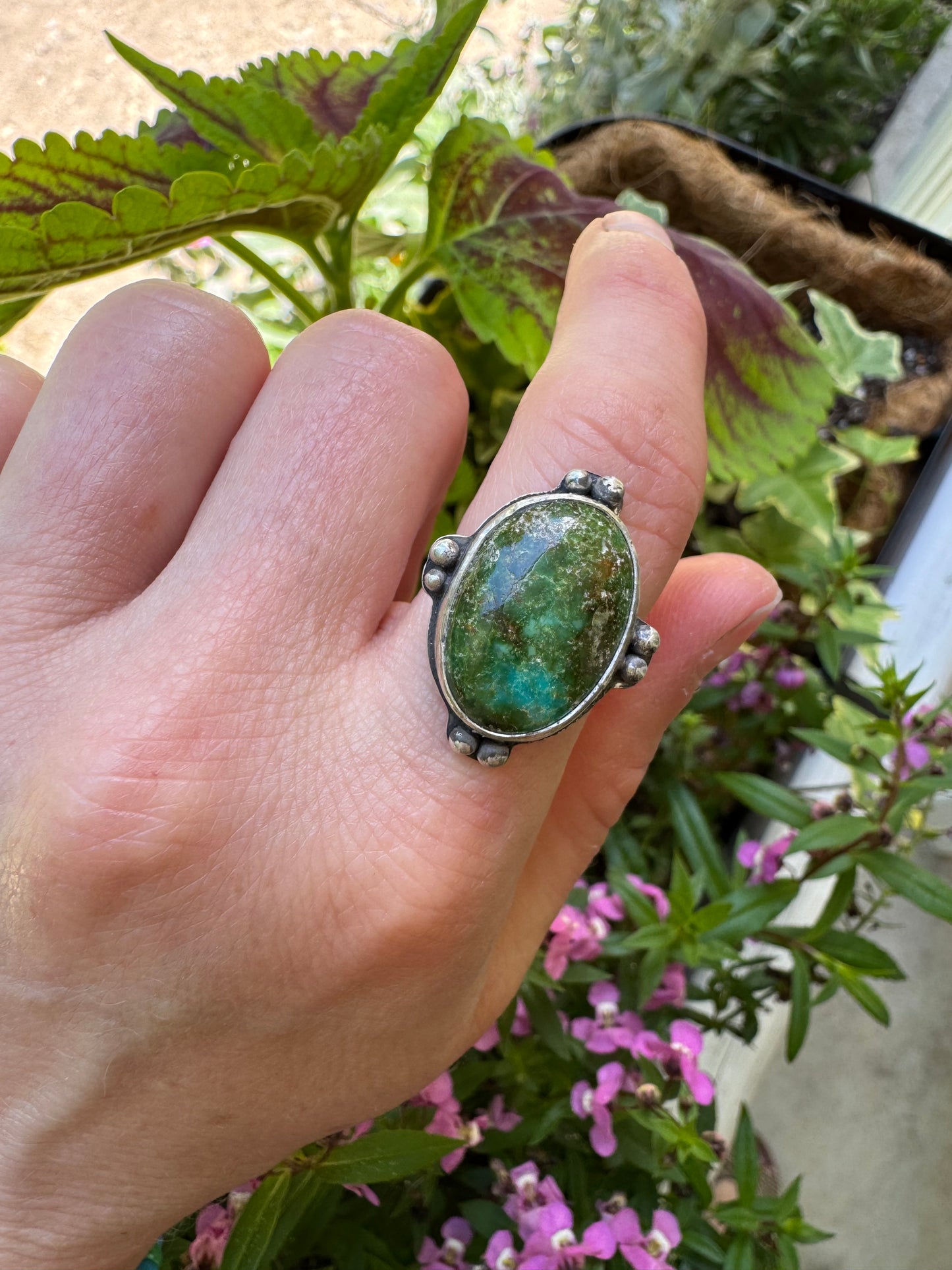 Sonoran Mountain Turquoise ring - size 6 1/2