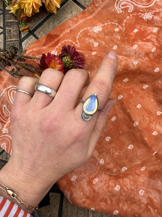 Opalite "Taylor" Ring - size 8 1/2