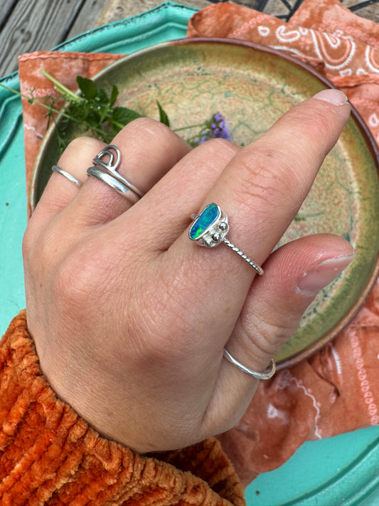 Opal Stacker Ring no. - Size 7 3/4