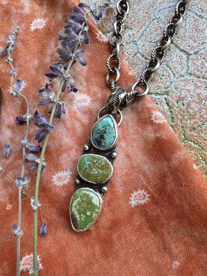 Carico Lake Turquoise Statement Pendant