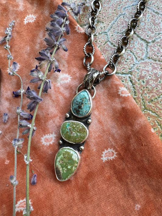 Carico Lake Turquoise Statement Pendant