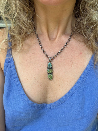Carico Lake Turquoise Statement Pendant