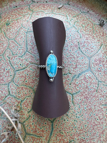 Cripple Creek Turquoise Waypoint Ring - Size 8 1/2