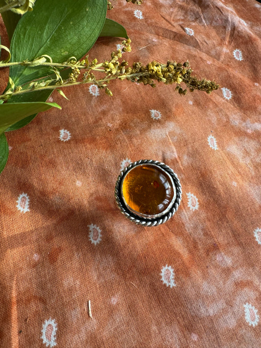 Amber Ring - Size 9