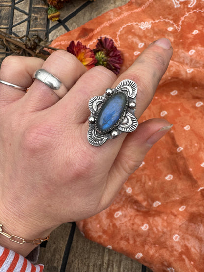 Labradorite "Reflections" ring - size 6 1/4