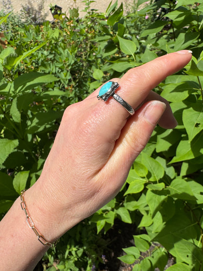 Sierra Bella "waypoint" Turquoise Ring - size 7