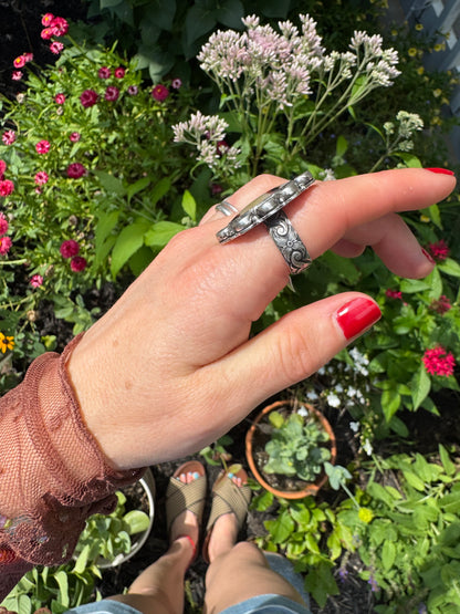 Montana Agate "Bluffs" Ring - Size 6 1/4