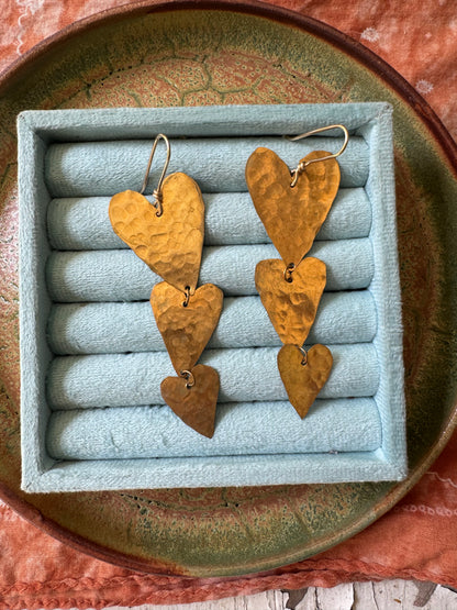 Brass Hearts of gold