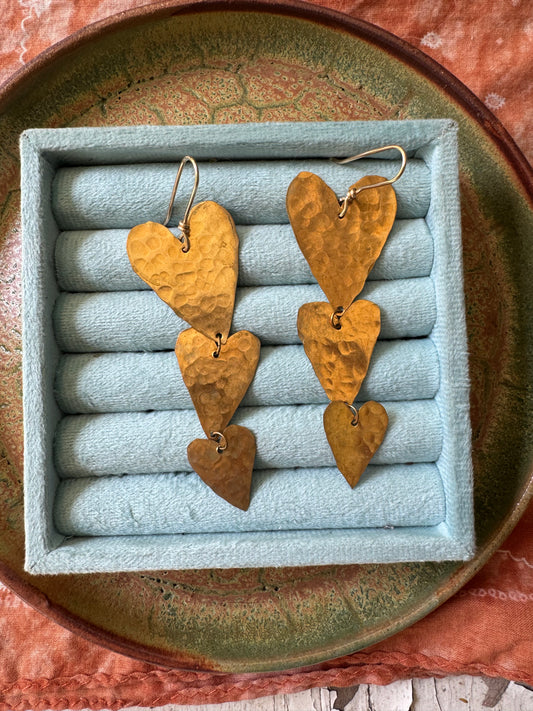 Brass Hearts of gold