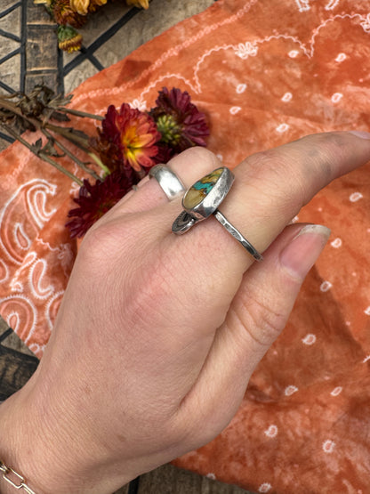 Royston Ribbon Turquoise Ring - size 7