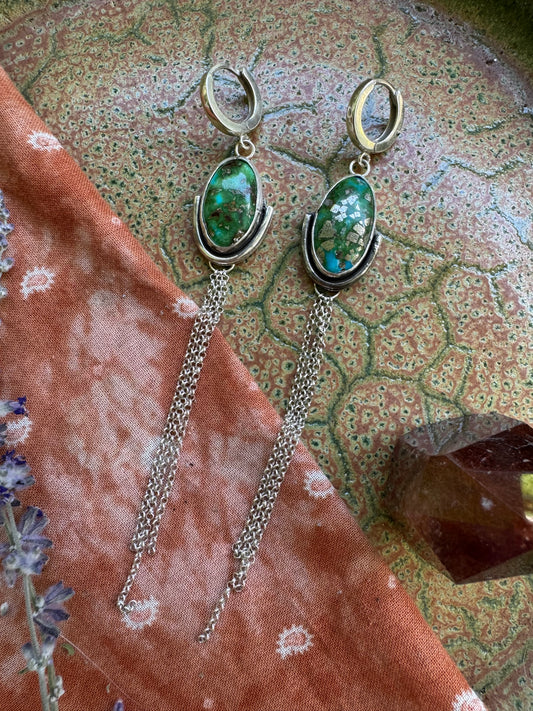 Sonoran Mountain Turquoise Duster Earrings