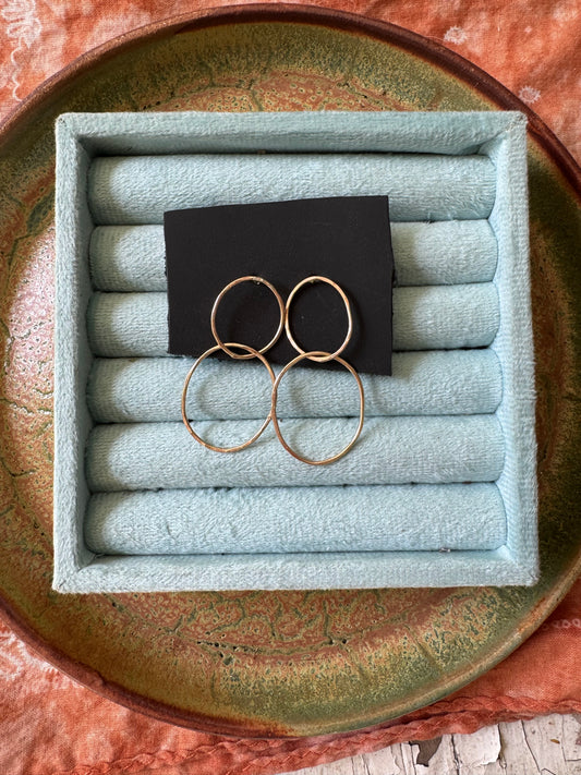 Double Full Circles - 14k Gold Filled
