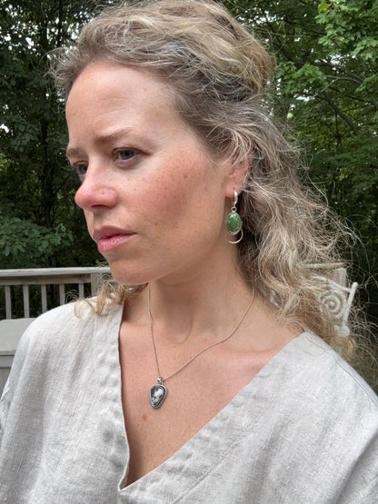 Sonoran Mountain Turquoise Earrings with loop