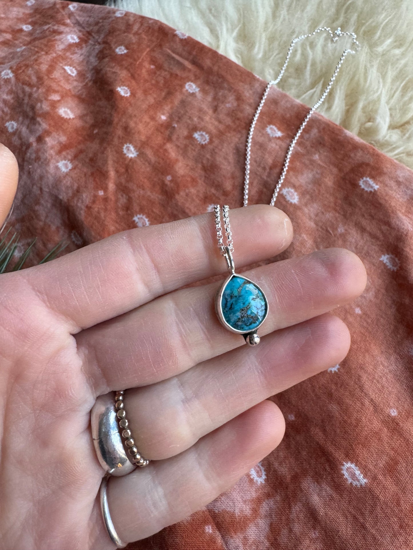 Turquoise Dainty Drop - no.6