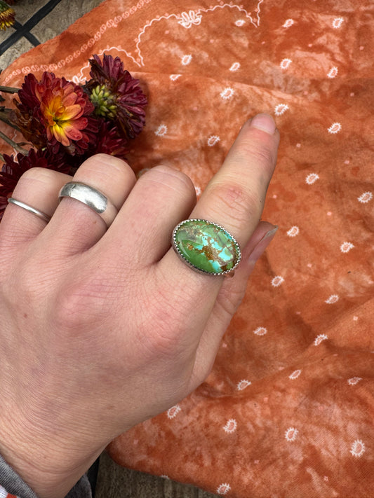 Royston Turquoise Horizon Ring - Size 6 3/4