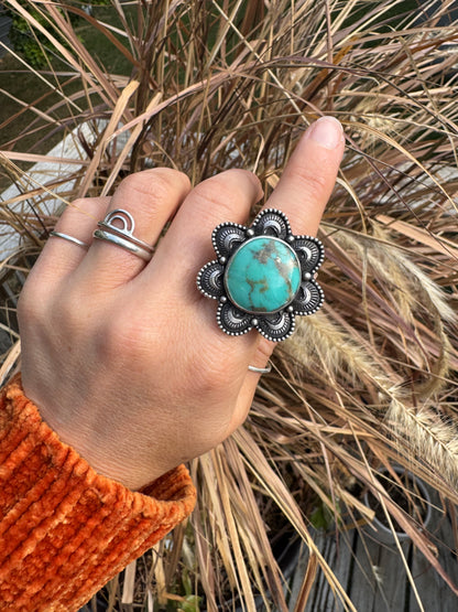Bloom Campitos Turquoise Ring - Size 7 1/4