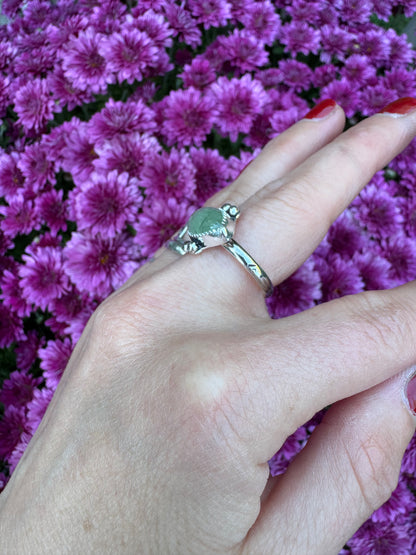 Prehnite Waypoint Ring - Size 7 1/2