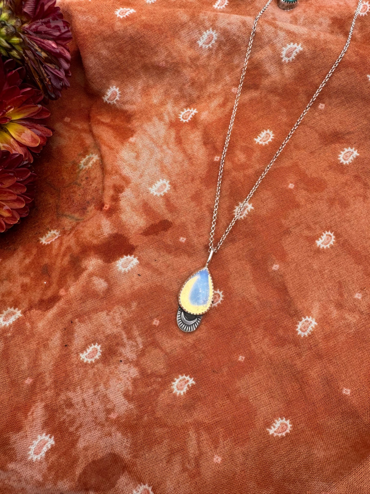 Opalite Dainty Drop Necklace