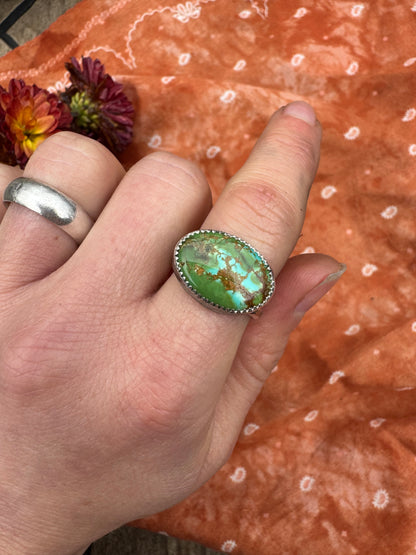 Royston Turquoise Horizon Ring - Size 6 3/4