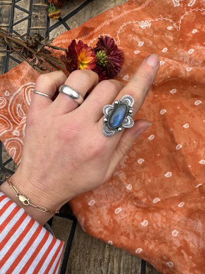 Labradorite "Reflections" ring - size 6 1/4