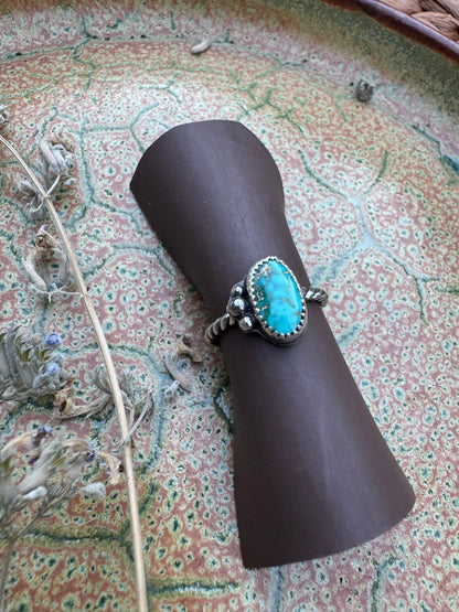 Cripple Creek Turquoise Waypoint Ring - Size 6 3/4