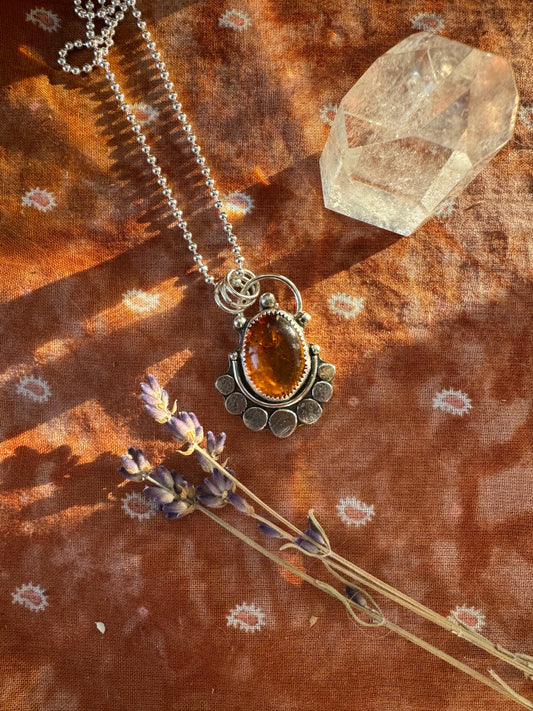 Amber “Lassen” Pendant