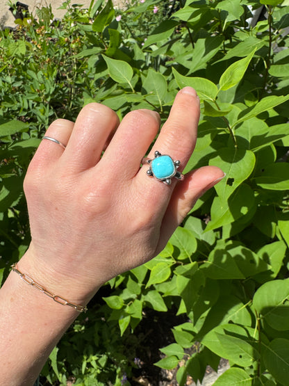 Sierra Bella "waypoint" Turquoise Ring - size 9