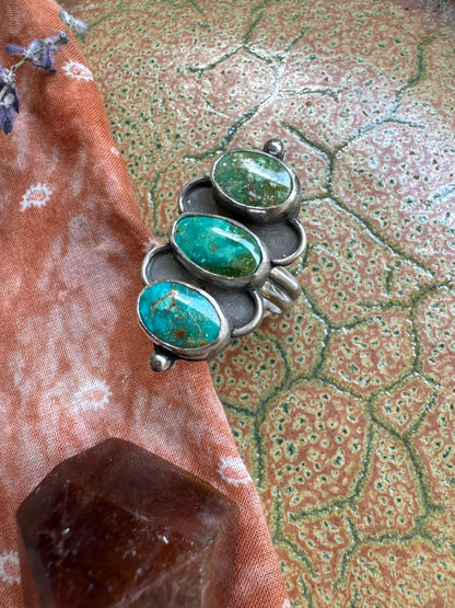 Carico Lake Turquoise Ring - Size 8,9,10 - adjustable