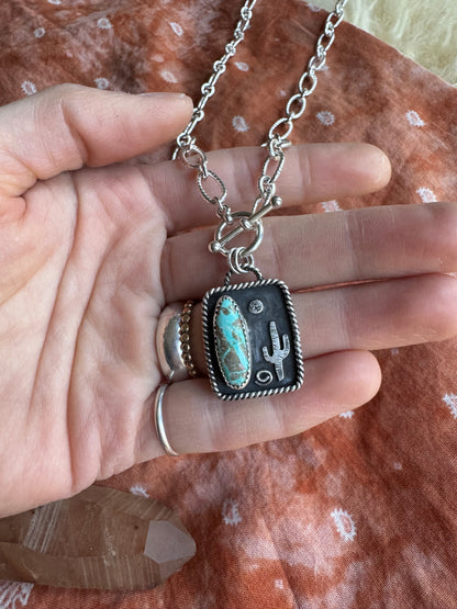 Cactus Scene Toggle Necklace no.2
