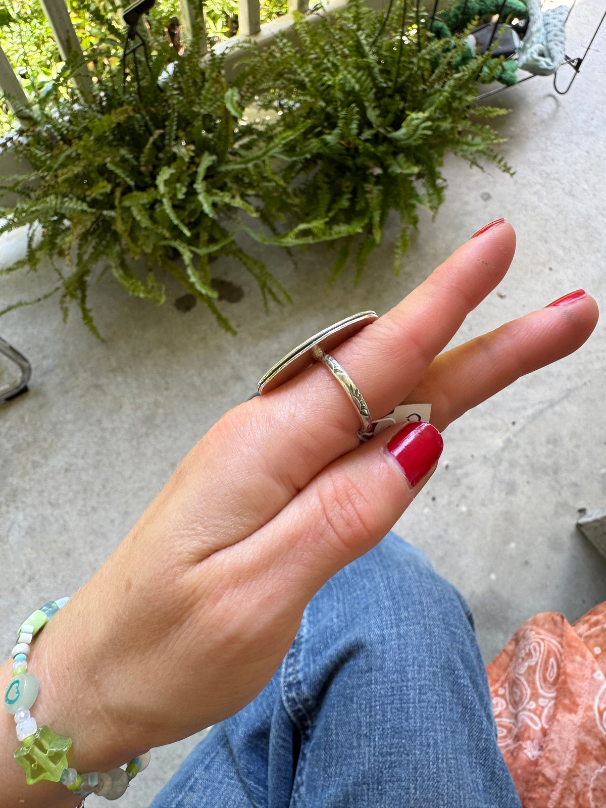 White Buffalo Ring - Size 7 1/2