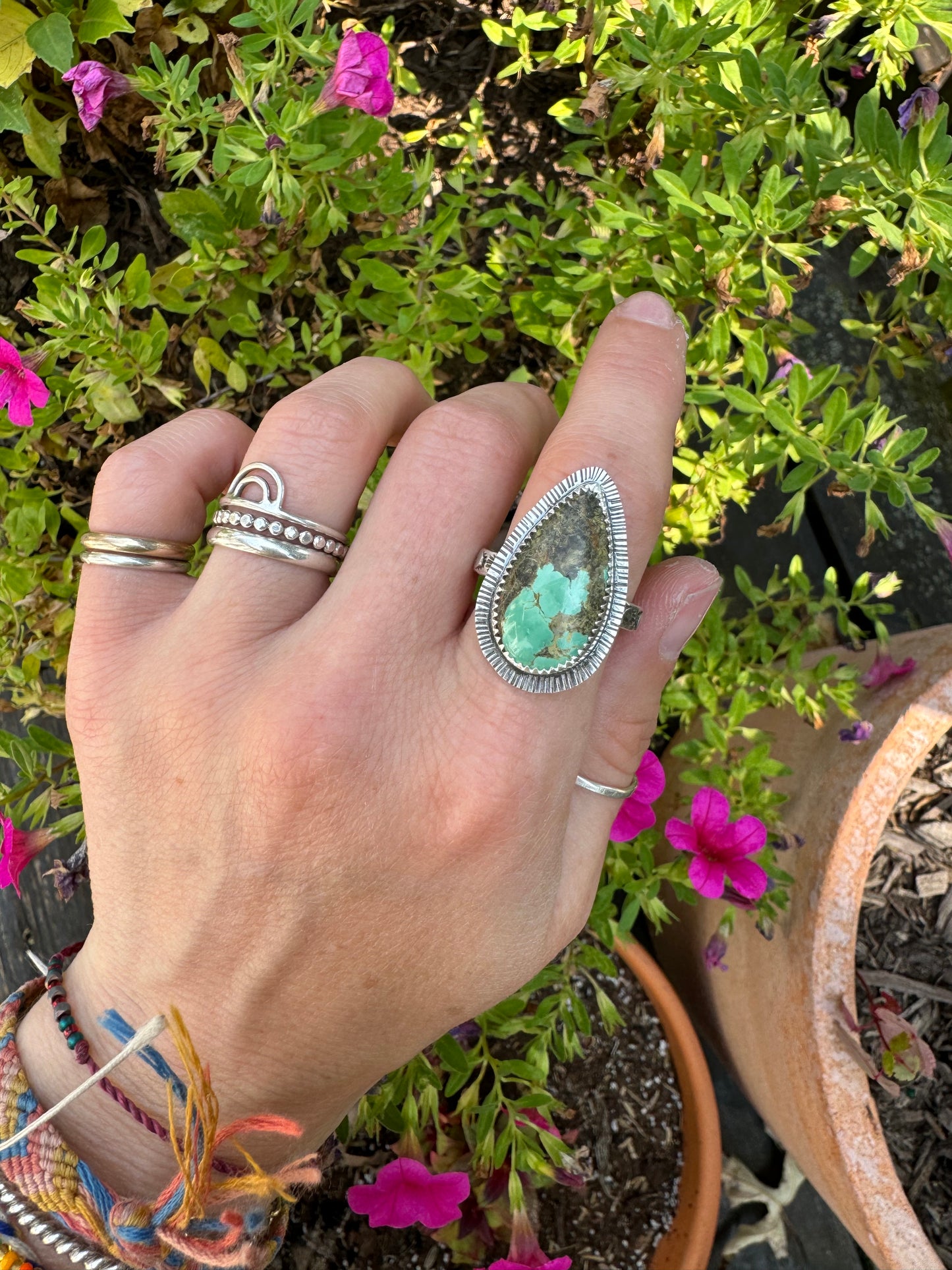 Tyrone Turquoise "Mojave" Ring - size 9 1/2