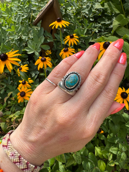 Sonoran Rose Turquoise Ring - Size 5