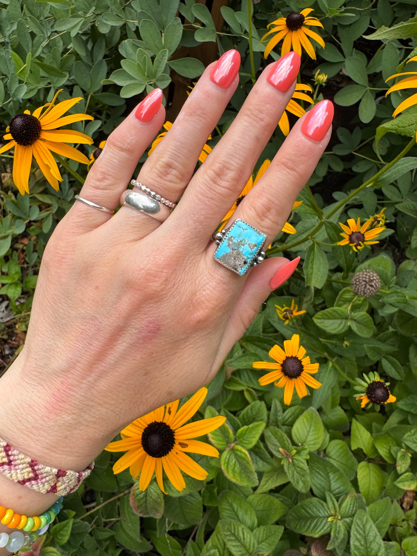 Kingman Turquoise Ring - Size 7 1/2