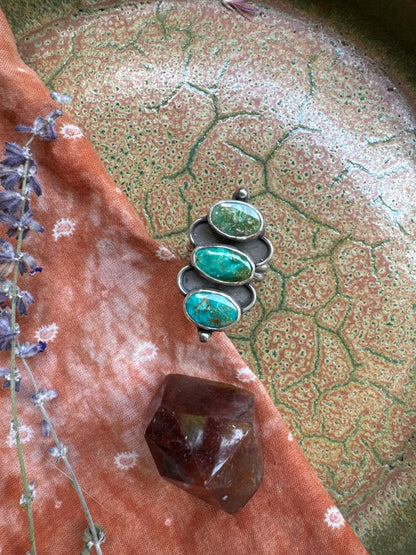 Carico Lake Turquoise Ring - Size 8,9,10 - adjustable