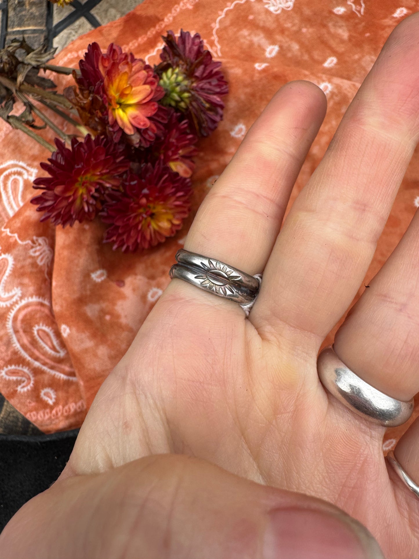 Golden Hills and Sugilite Statement ring - size 6