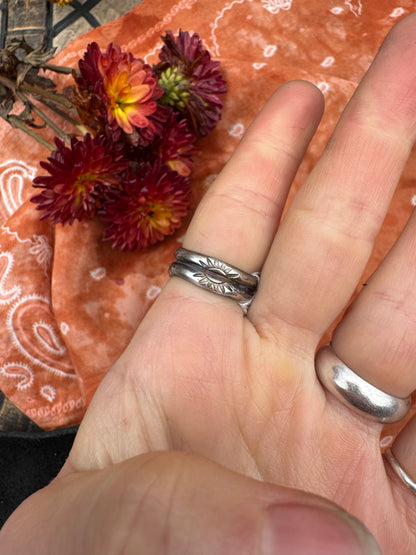 Golden Hills and Sugilite Statement ring - size 6