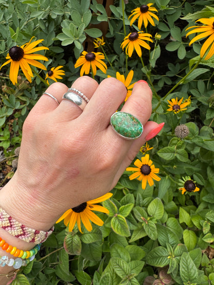 Sonoran Mountain Turquoise "Horizon" Ring - Size 7