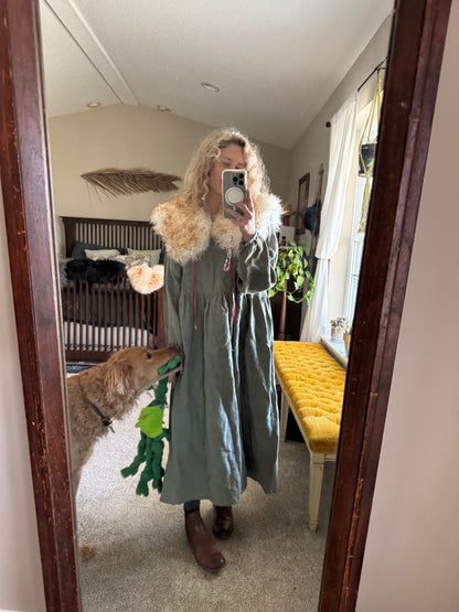 Cream Wool Collar - pink neck ties