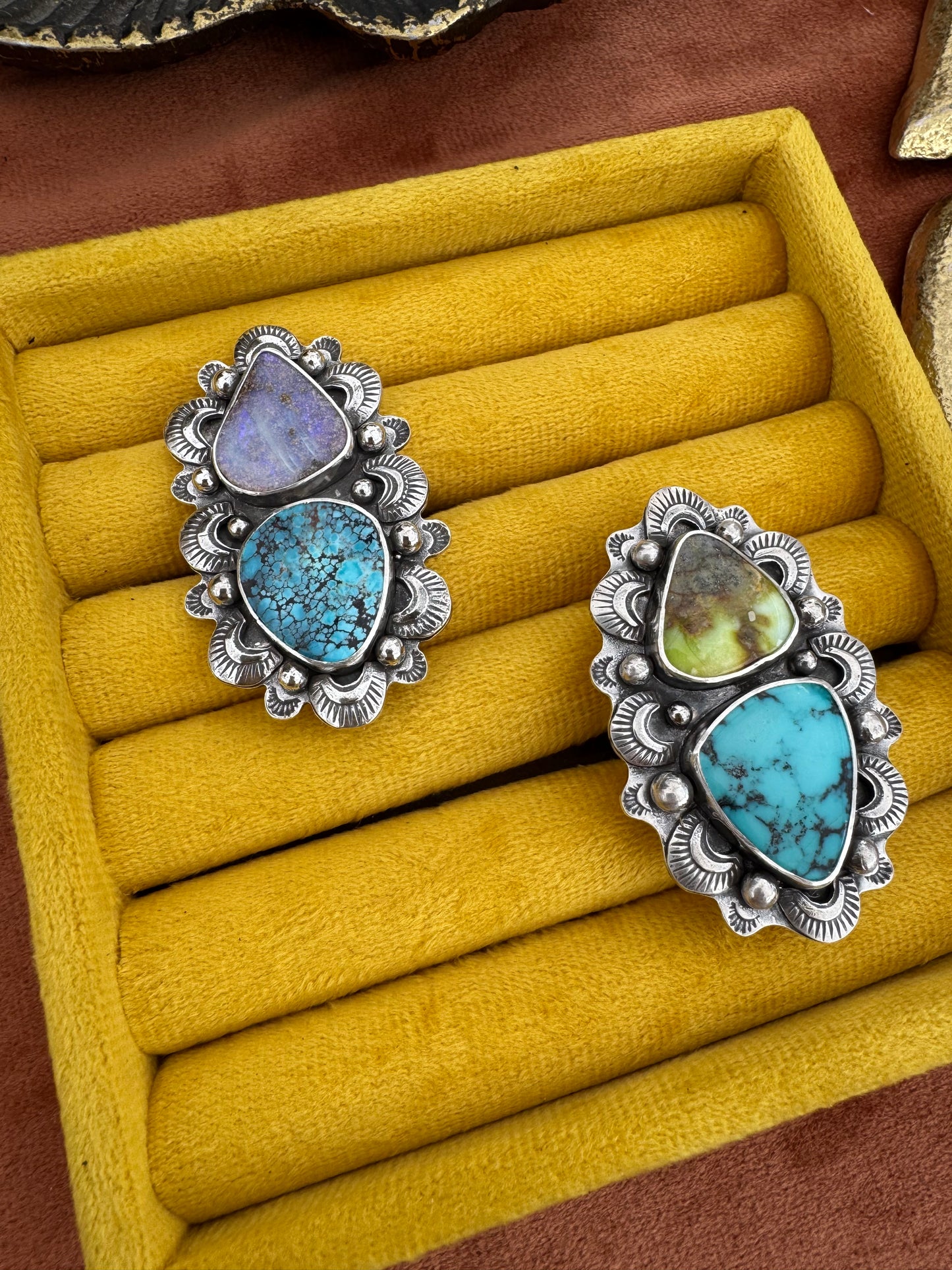 Koroit Opal + Turquoise - Size 6, 7, 8 - adjustable