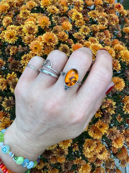 Amber Ring - Size 7