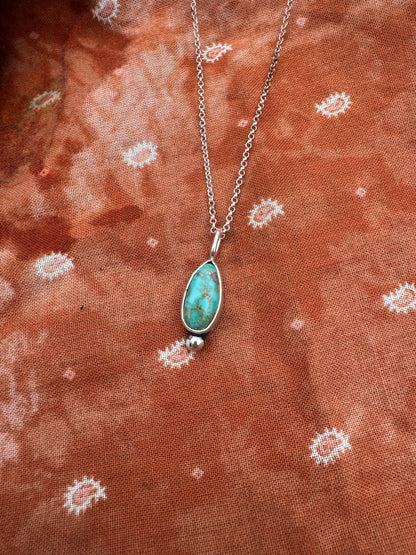Turquoise Dainty Drop Necklace no.20