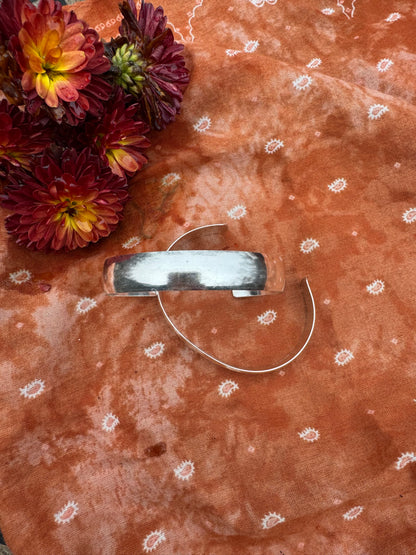 Wide Sterling Silver Cuff - Size Large