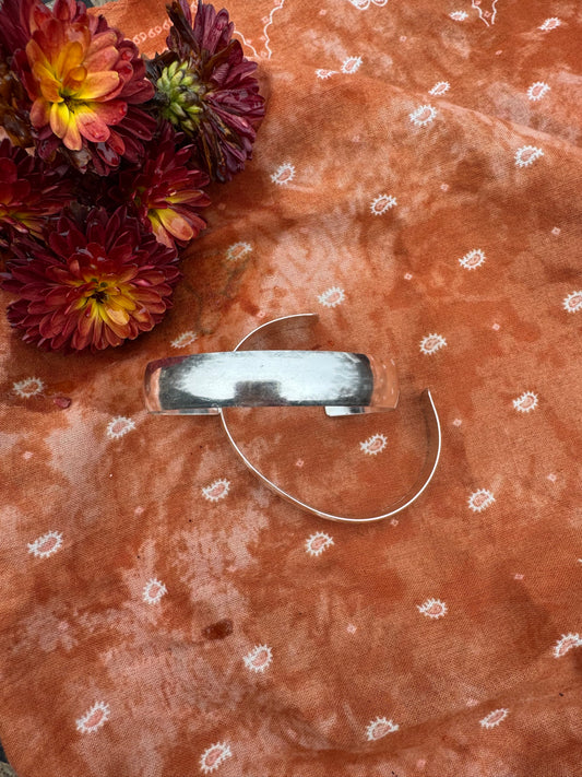 Wide Sterling Silver Cuff - Size Small/Medium