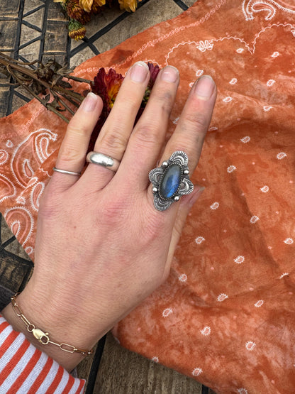 Labradorite "Reflections" ring - size 6 1/4
