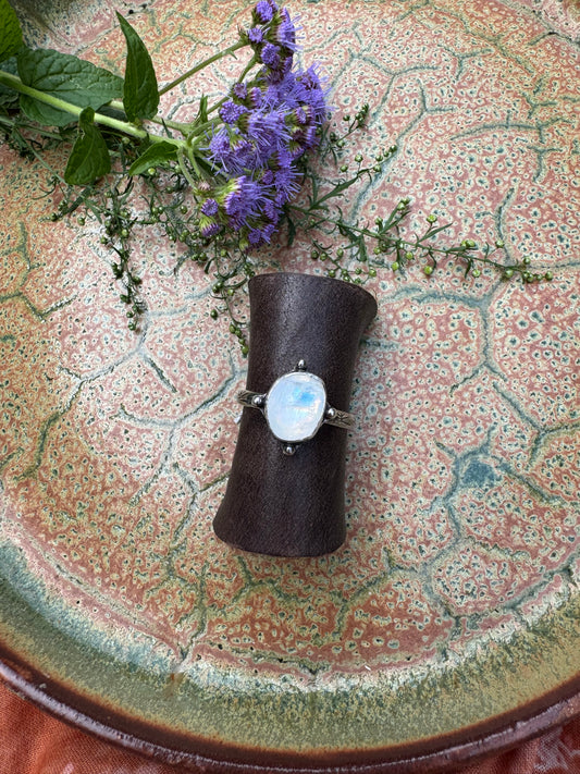 Moonstone "Waypoint" Ring - Size 9 3/4
