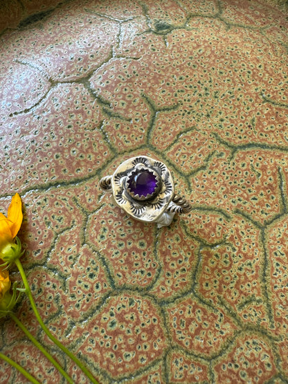 Amethyst "Fleetwood" Ring - Size 9