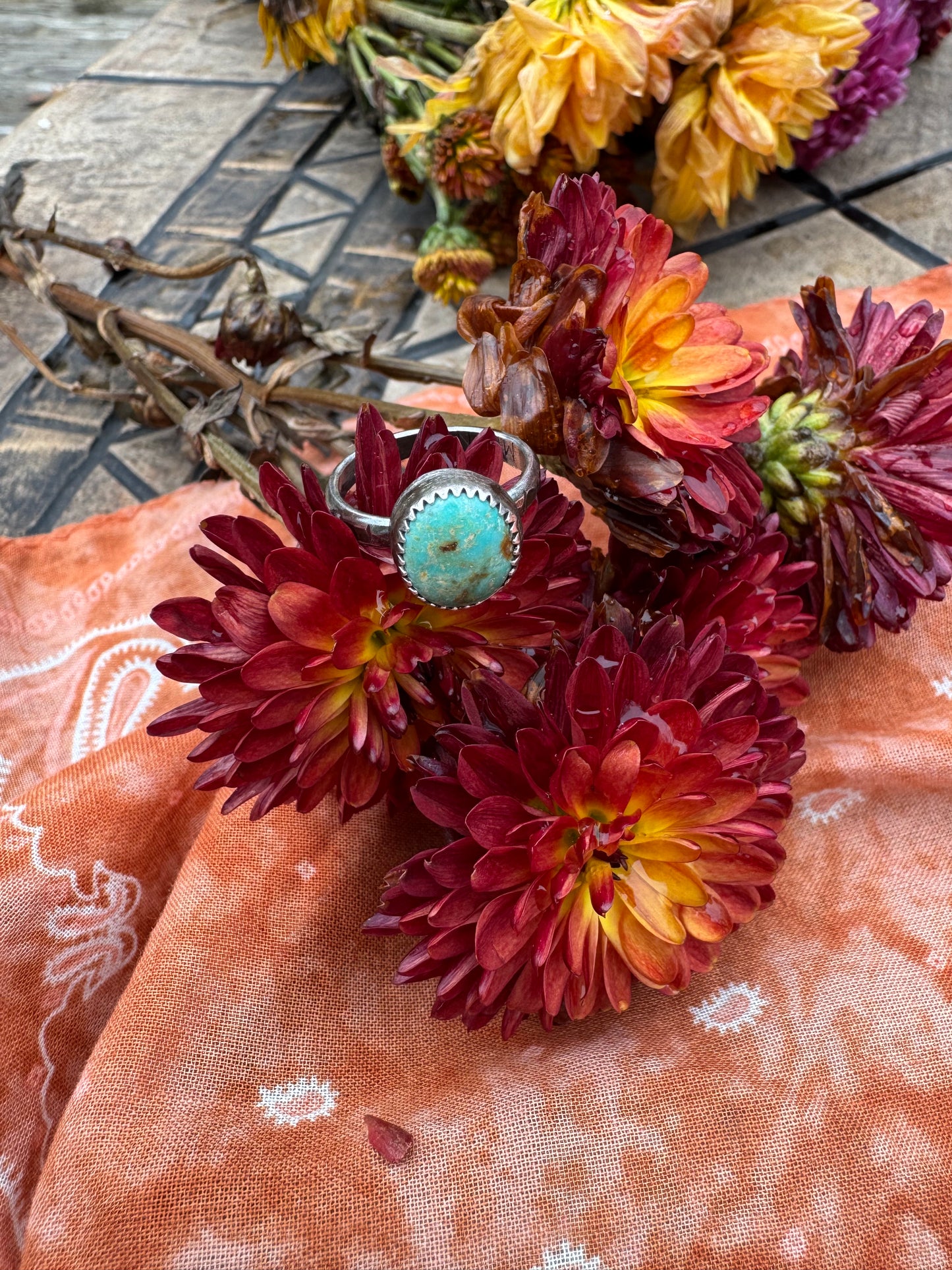 Cripple Creek Turquoise Ring - Size 5