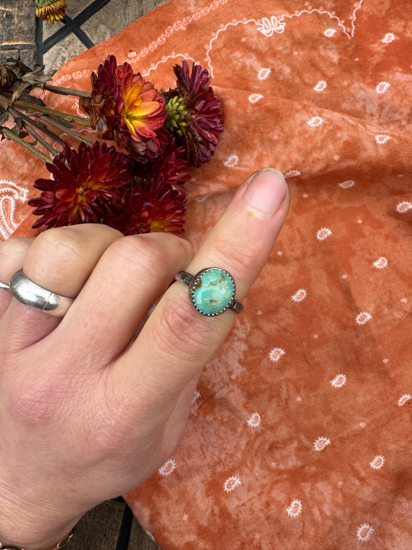 Cripple Creek Turquoise Ring - Size 5
