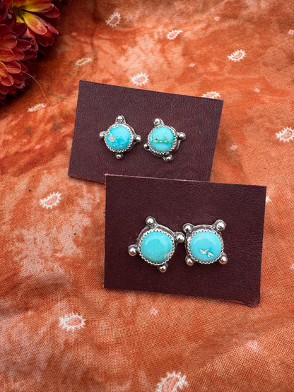 Blue Turquoise "waypoint" Studs no.1